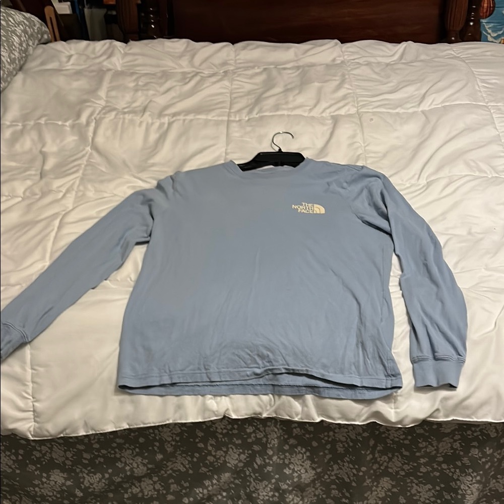 The North Face Sky Blue Long Sleeve Shirt